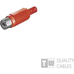 Rca Female Connector Av-Ra01r Red 15095