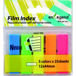 Enlegend Σελιδοδείκτες Φωσφορούχοι 5Χ12Χ44mm 125Φύλλα (ENL-PF1244) (ENLPF1244)
