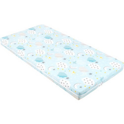 KikkaBoo Fantasia Plus Clouds Blue Στρώμα Foam Κούνιας 60x120x6m