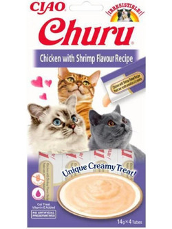 Inaba Churu Creamy Treat with Chicken & Shrimp 56gr