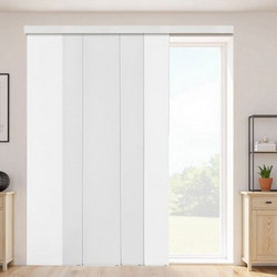Περσίδες VEVOR Panel Track με επεκτάσιμο οδηγό 116 cm έως 218 cm W, κοπτόμενες, Λευκές