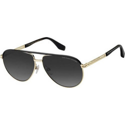 Marc Jacobs MARC 474/S RHL/9O Γυναικεία Γυαλιά Ηλίου Aviator Μεταλλικά Χρυσά Μαύρα με Γκρι Φακό