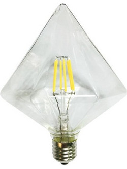 LED Λάμπα Filament Ε27 6w Θερμό Λευκό Φως 2700Κ TRON6WWDIM Diolamp