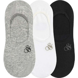 Scotch & Soda Non Terry Liner Ανδρικές Κάλτσες Κοντές Grey 3Pack SS43313 SC030 Σετ 3τμχ