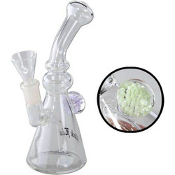 Black Leaf Oil Bong with Banger - Green