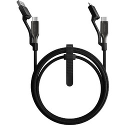 Nomad ULTRA RUGGED Kevlar 240W Universal USB C Καλώδιο , 3σε1 , USB-A / Micro USB and USB C - 1.5μ. - carbide ΜΑΥΡΟ - NM014940858