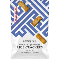 Κράκερ Ρυζιού Βιολογικά Clearspring Organic Japanese Rice Crackers Tamari 50g