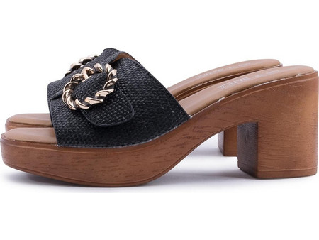 3-2367-87 B-Soft Γυναικεία Mules ΜΑΥΡΟ