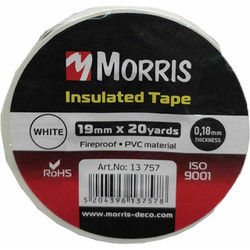Morris Μονωτική Ταινία Iso 9001 White 13757 19mm x 18m