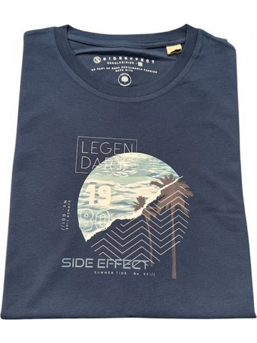 Ραφ t-shirt βαμβακερο με ιδιαίτερη στάμπα στο κέντρο - SIDE EFFECT