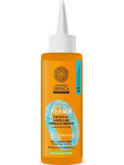 Natura Siberica Natura Siberica Repair Oblepikha Ο Professional Lamellar Miracle Water-Νερό Αναδόμησης με Ιπποφαές & Κερατίνη για Glass Hair Effect, 200ml