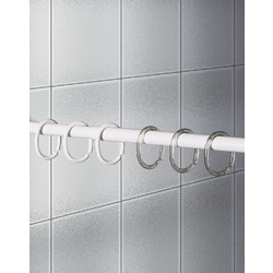 Joybath CLIPS Κρίκοι Κουρτίνας Μπάνιου Πλαστικοί Σετ 12 Τμχ I Transparent