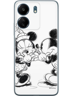 Disney Case Xiaomi Redmi 13C Θήκη Mickey and Minnie Full Print Secret White