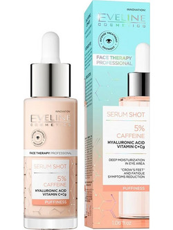 Eveline Cosmetics Shot 5% Caffeine Serum Ματιών για Μαύρους Κύκλους με Καφεΐνη 30ml