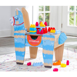 Τραπέζι Llama Pinata Building Bricks KidKraft με επιφάνεια για τουβλάκια και διαστάσεις 75.1x41x70.2cm 25939