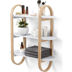 Ξύλινη ραφιέρα τοίχου 65x24x75 Umbra Bellwood nat