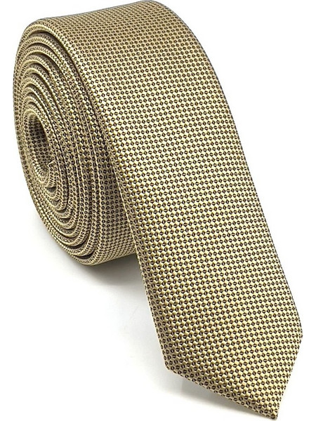 Γραβάτα skinny τύπου oxford σετ με μαντηλάκι L-047-38