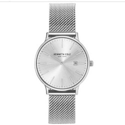 Kenneth Cole New York Γυναικείο Ρολόι με Ασημί Μεταλλικό Μπρασελέ KC15057007