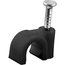 HYPER-FIX ΡΟΚΑ ΓΙΑ ΔΙΑΜΕΤΡΟ ΚΑΛΩΔΙΟΥ 8mm ΥΨΟΣ 9.7mm - ΚΑΡΦΙ 1.80x18mm ΜΑΥΡΟ - KOYTI 100 ΤΕΜ