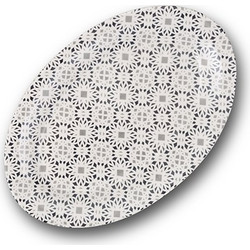 Πιατέλα οβάλ πορσελάνινη Maiolica grey 35cm.NAVA