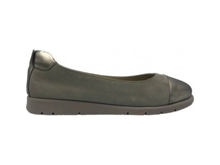 Wave ΜΠΑΛΑΡΙΝΑ MS-9052 GREY SUEDE/SILVER LEATHER Wave