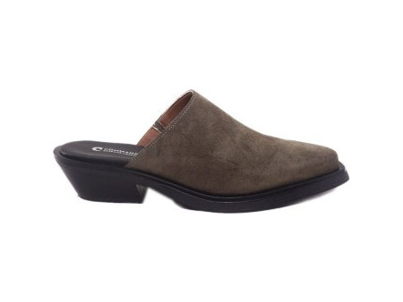 Commanchero WOMEN'S MULE 51202 KHAKI SUEDE Commanchero