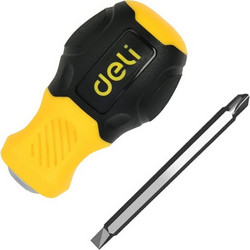 DELI κατσαβίδι DL632101 με διπλή κεφαλή, μαγνητικό, 6mm/PH2x38mm