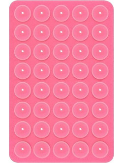 Βάση Σιλικόνης με Βεντούζες για Smartphones 100x66mm - Ροζ