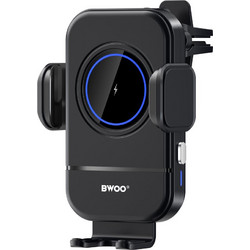 BWOO Automatic Clamp 15W Wireless Charger Car Holder ZJ137