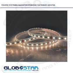 GLOBOSTAR(R) IPTUBE-B 70903 Κανάλι Σιλικόνης Στεγανοποίησης για Ταινία LED 10mm Αδιάβροχο IP68 - Διάφανο - Μ100 x Π1.2 x Υ0.4cm