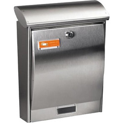Viometal Λιμόζ Γραμματοκιβώτιο Εξωτερικού Χώρου Inox σε Ασημί Χρώμα 0309-15