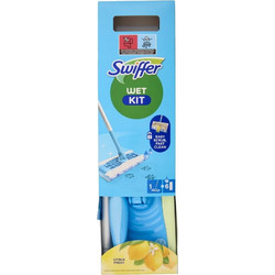 Σύστημα Καθαρισμού Swiffer Starter Kit με 1 Λαβή & 6 Υγρά Ανταλλακτικά Πανάκια