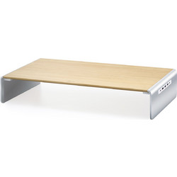 J5create - Wood Monitor Stand With Docking Station
