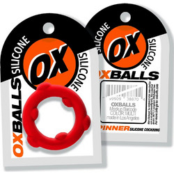 Oxballs Spinner Cockring Ελαστικό Δαχτυλίδι Πέους Σιλικόνης Κόκκινο