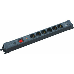 SP-06S-USB Πολύπριζο ασφαλείας 6 θέσεων με 2 θύρες USB με καλώδιο 3Χ1,5mm (10.3.7) AMARAD