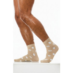 Modus Vivendi Polka Dot Ankle Socks Ανδρικές Κάλτσες Κοντές με Σχέδια Beige