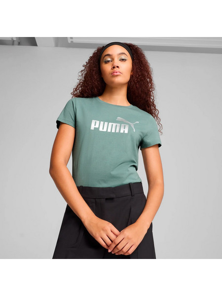 PUMA ESS METALLIC NO. 1 LOGO TEE 631536-30 Βεραμάν