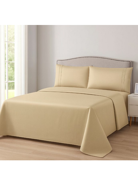 Σετ Σεντόνια Μονά 160x240cm 3 Τεμαχίων Μπεζ ForHome 7700221 - For Home