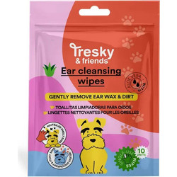 Aquarius Cosmetic Tresky & Friends Pet Ear Cleansing Wipes 10units 42176