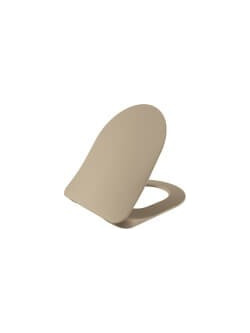 Tema Duck Καπάκι Λεκάνης D-Shape Πλαστικό Soft Close Μπεζ KC0903.01.0800E
