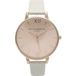 Olivia Burton Γυναικείο Ρολόι με Λευκό Δερμάτινο Λουράκι OB13BD11