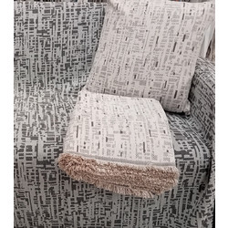 Ριχτάρι Πολυθρόνας 170x180 Chenille Palatex Mexico- Ivory