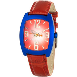 Chronotech Γυναικείο Ρολόι με Κόκκινο Δερμάτινο Λουράκι CT2050L-05