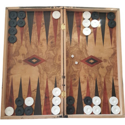 ToyMarkt Τάβλι Ξύλινο με Πούλια 48x48cm 8939