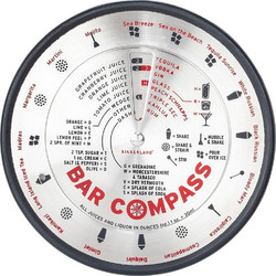 Πυξίδα με Συνταγές Κοκτέιλ Bar Compass Cocktair Recipes Kikkerland BA85 - Kikkerland