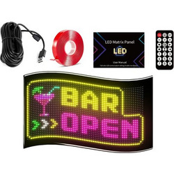 Πίνακας RGB LED Matrix Panel 32x64 5V 2A 330x200mm