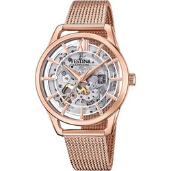 Festina Γυναικείο Ρολόι με Ροζ Χρυσό Μεταλλικό Μπρασελέ F20628/2