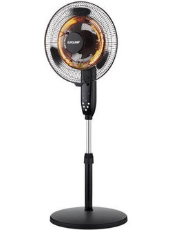 Eurolamp 300-20018 Ανεμιστήρας Δαπέδου Ορθοστάτης 40cm 35W με Τηλεχειριστήριο