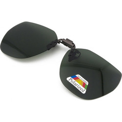 Clip On Flip Up Cat Eye Green