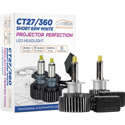 ΛΑΜΠΑ LED CT27/360 H1 SHORT 60W WHITE 6500K CARTECH